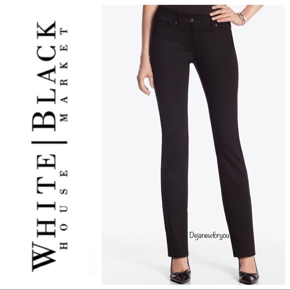 White House Black Market Pants - WHBM Black Slim Leg Pants